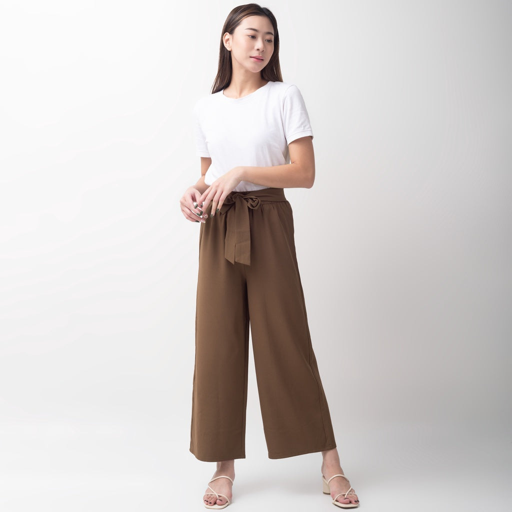 Benhill "MORAE" Celana Wanita Pinggang Karet Brown 721-39595