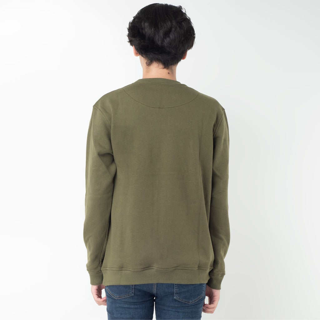 Benhill Sweatshirt Crewneck Hijau Army 502-35750