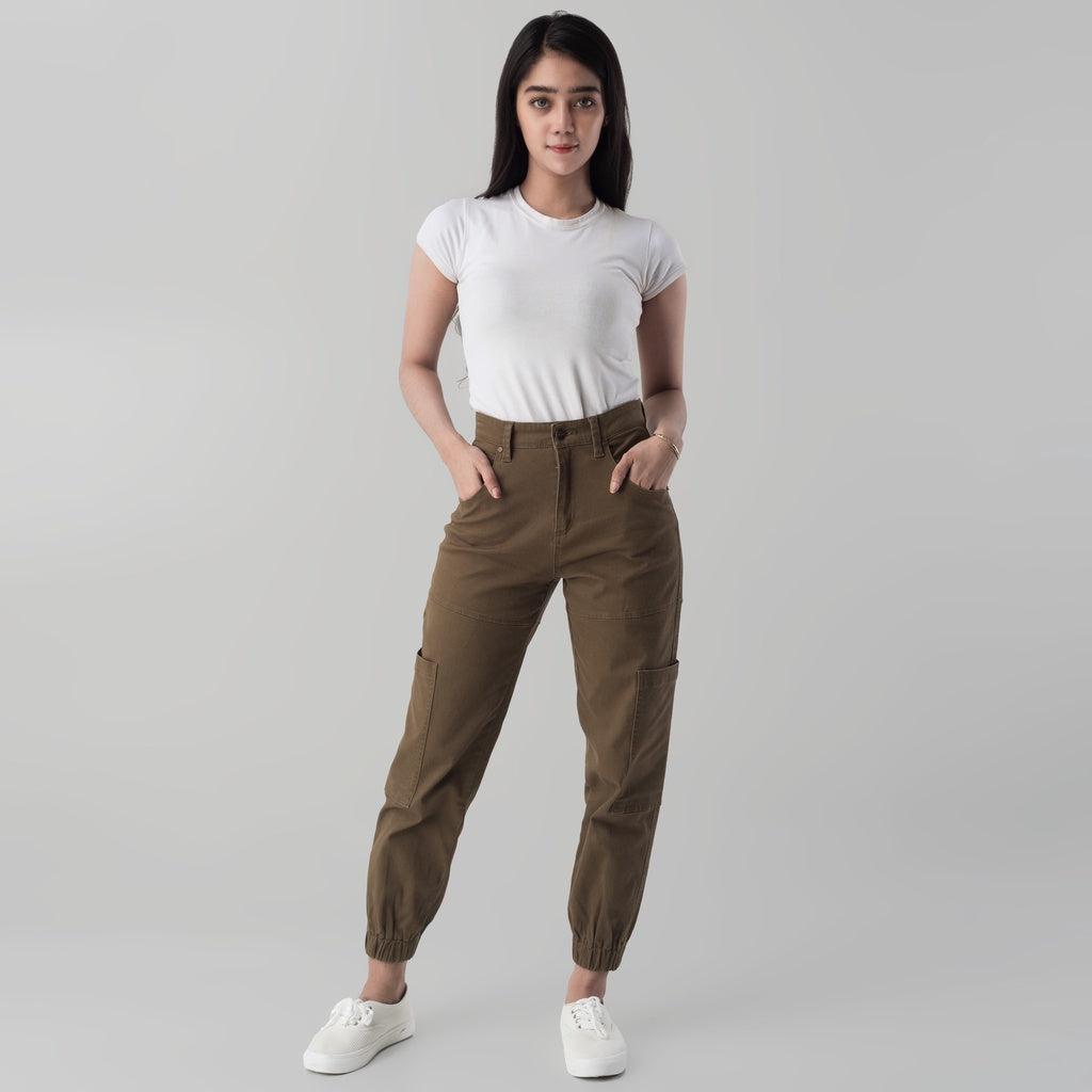 Benhill "Sora" Celana Wanita Cargo Jogger Brown 852-39512