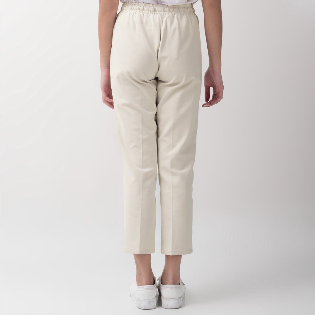 Benhill "Dalmi" Celana Casual Wanita Pinggang Karet Beige 733-39196