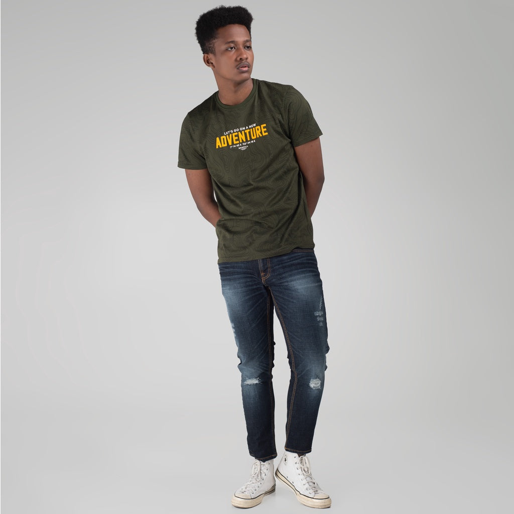 Benhill Kaos Grafis Full Print Hijau Army 451-39768