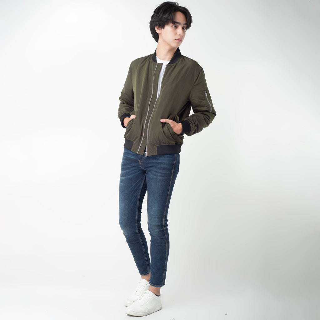 Benhill Jaket Bomber Hijau Army 27906-22750