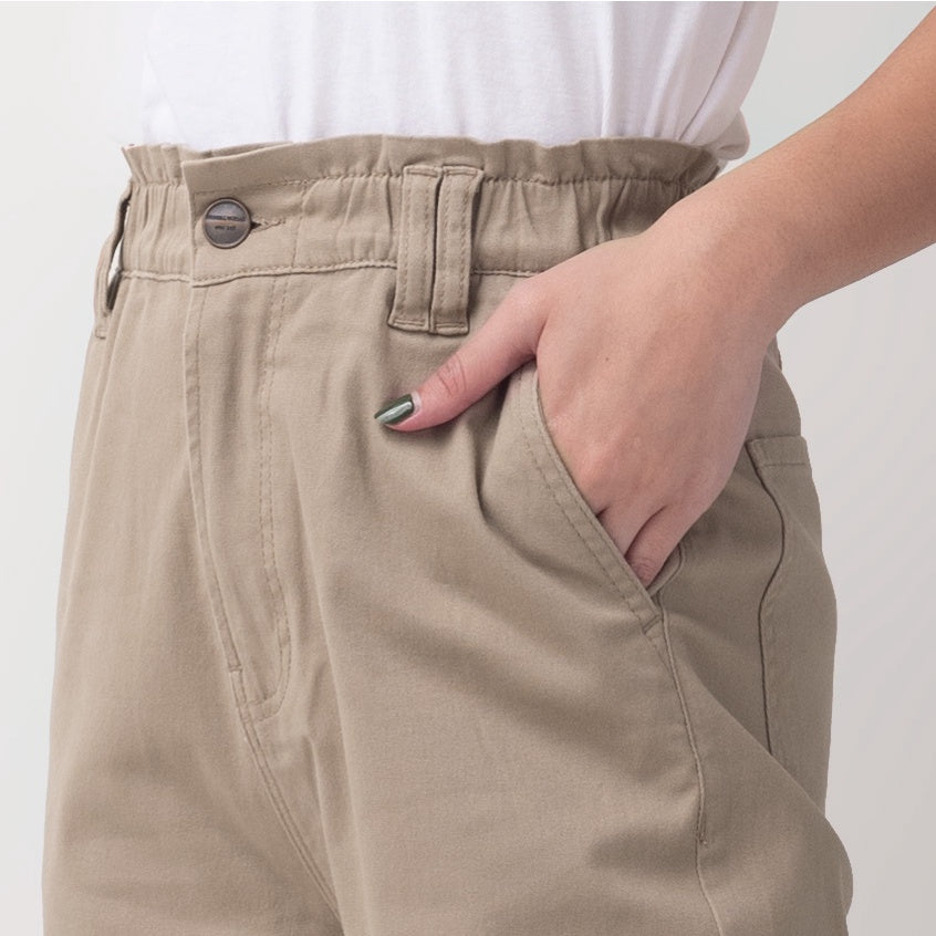 Benhill "Minji" Celana Panjang Wanita High Waist Khaki 782-22555