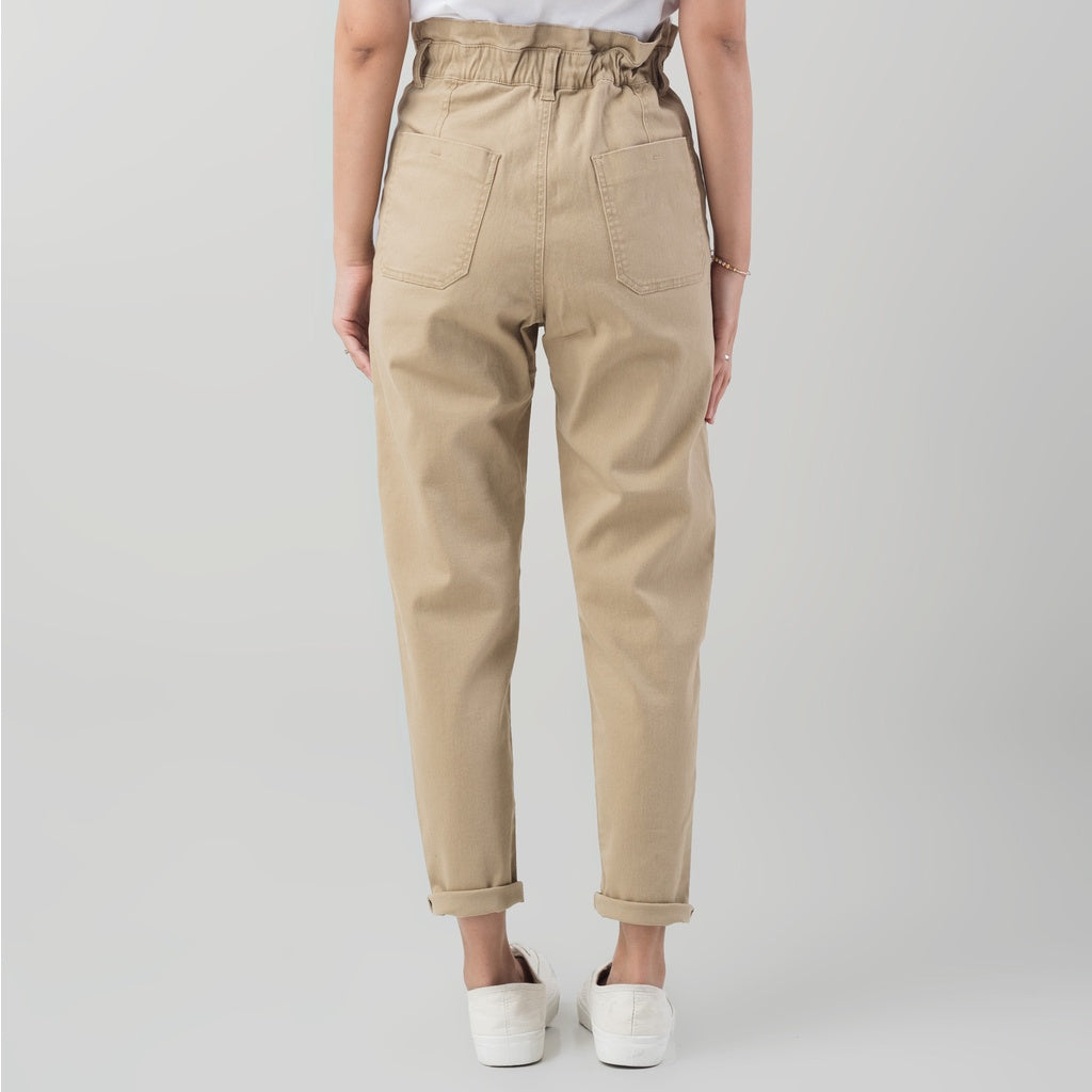 Benhill "Yeji" Celana Wanita High Waist Cream 881-32E0F