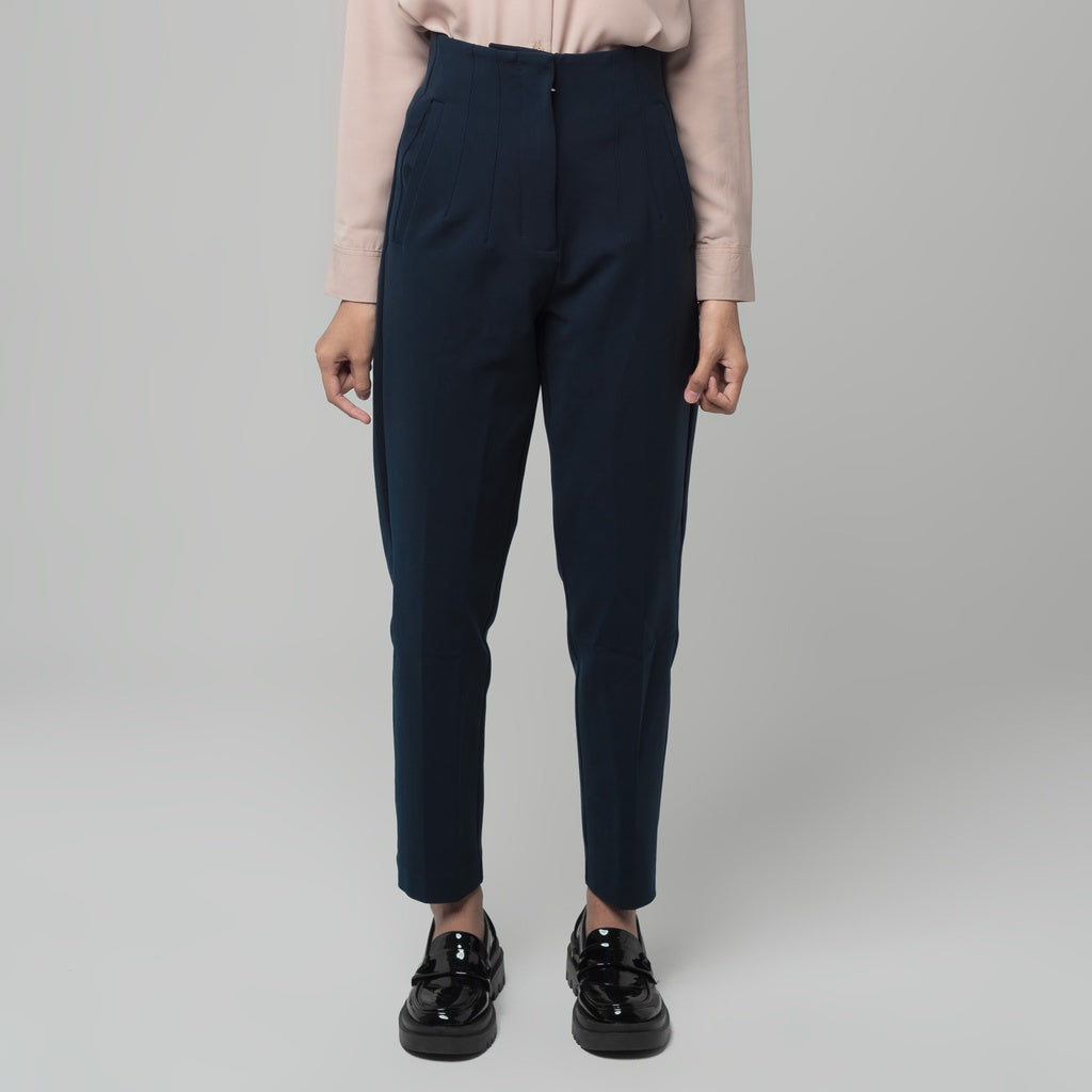 Benhill "Aerum" Celana Wanita High Waist Navy A181-29G45