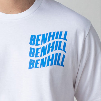 Benhill T-shirt Pria Grafis Katun 24s Combed Pendek Putih 400-401-15168