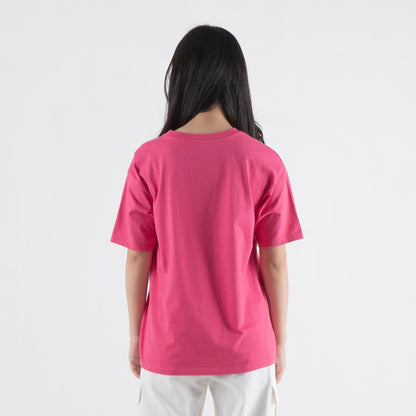 Benhill T-shirt Wanita Grafis Oversized Pendek Pink A512-39J86