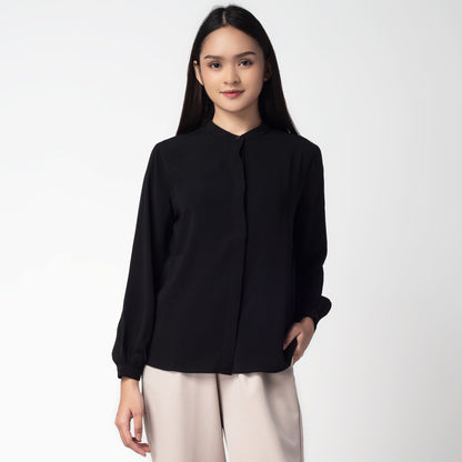Benhill "Yena" Tops Kemeja Wanita Black 242-749-829-39278