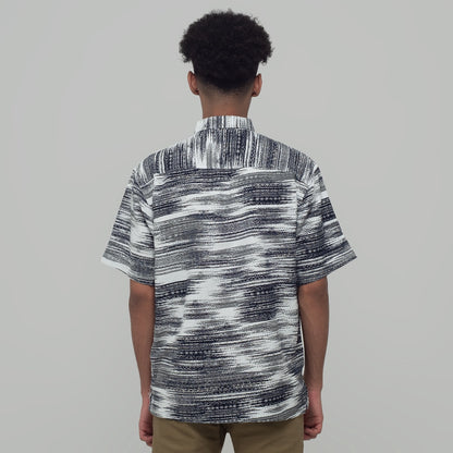 Benhill Kemeja Pria Linen Printing Lengan Pendek Putih 28812-46202