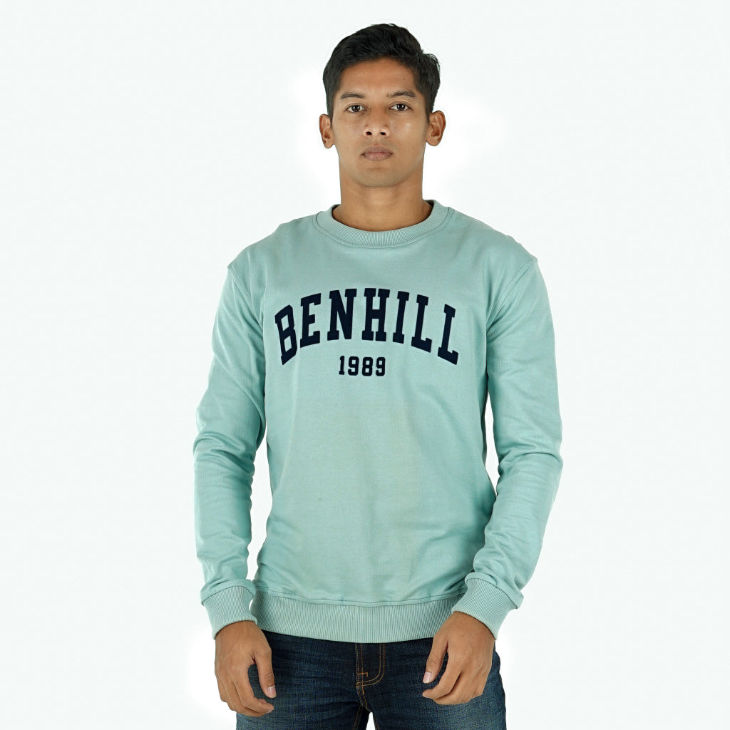Benhill Sweatshirt Crewneck 5 Warna (Sage,Mint green,White,Misty,Navy Blue)