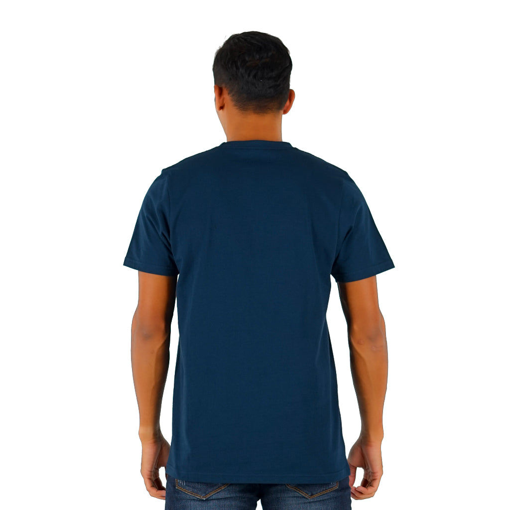 Benhill T-shirt Pria Grafis Katun 30s Combed Pendek Navy A411-A412-29368