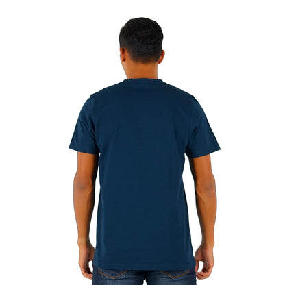 Benhill T-shirt Pria Grafis Katun 30s Combed Pendek Navy A411-A412-29368