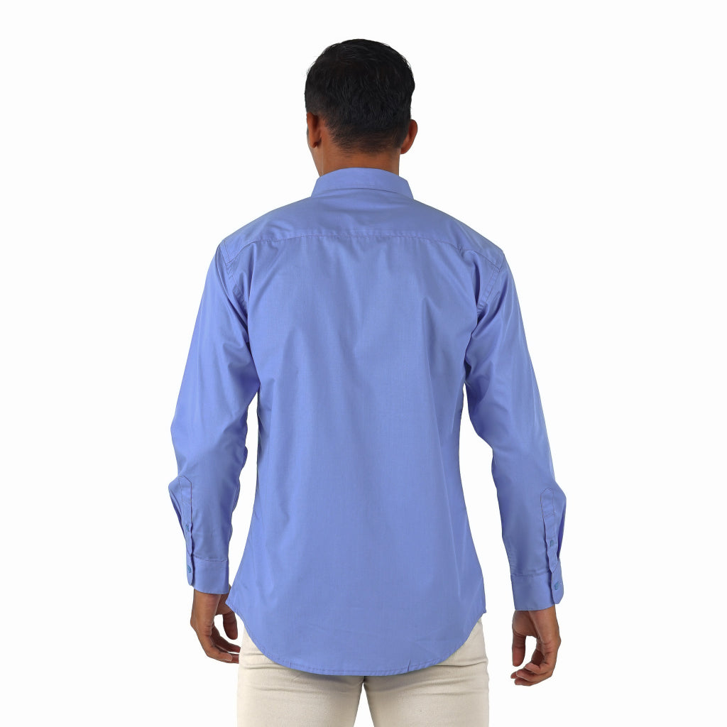 Benhill Kemeja Poplin Extra Fine Cotton Shirt  50331 (Royal blue,Blue steel,Navy,Lilac,Charcoal)