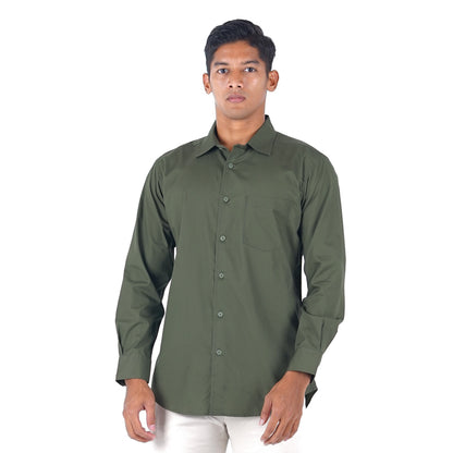 Benhill Kemeja Poplin Extra Fine Cotton Shirt 50331(Mocha,White,Maroon,Army green,Black,Copper brown)