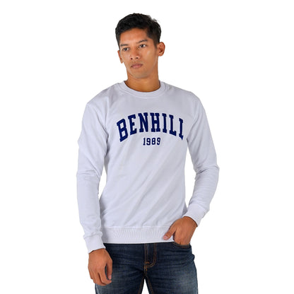 Benhill Sweatshirt Crewneck 5 Warna (Sage,Mint green,White,Misty,Navy Blue)