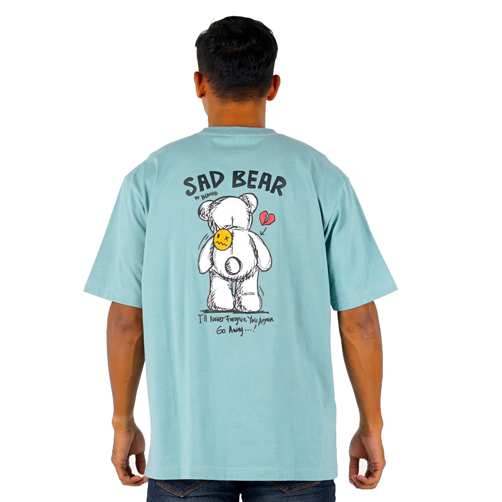 Benhill T-Shirt Pria Oversized Fit Cotton 20s Combed Pendek Mint Green A417-29768