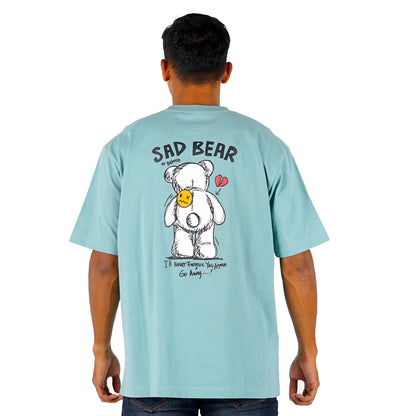 Benhill T-Shirt Pria Oversized Fit Cotton 20s Combed Pendek Mint Green A417-29768