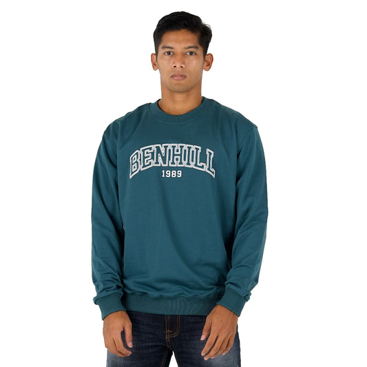 Benhill Sweatshirt Crewneck 3 Warna (Tosca,Black,Olive)