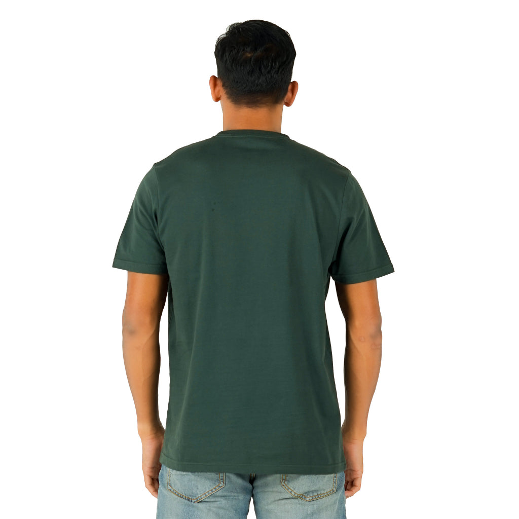 Benhill T-shirt Pria Grafis Katun 30s Combed Pendek Hijau Army A401-29H68