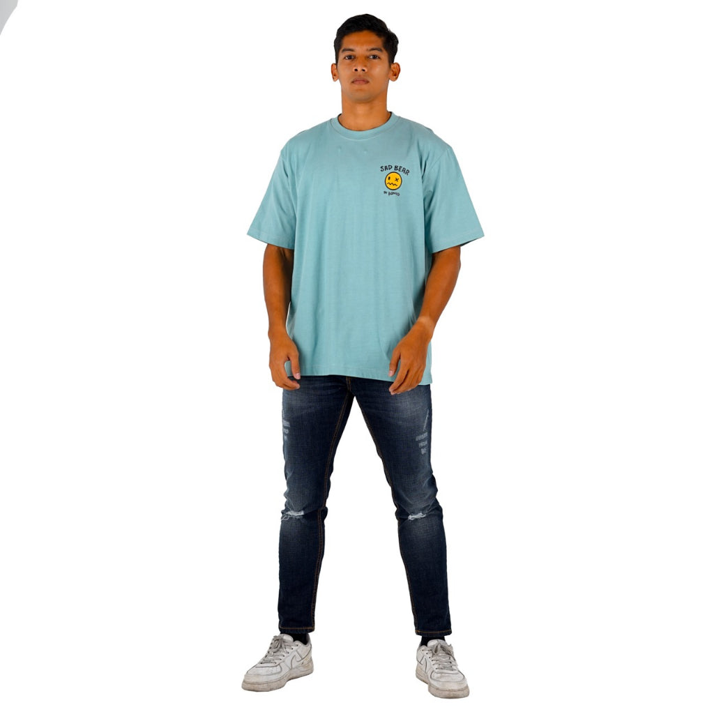 Benhill T-Shirt Pria Oversized Fit Cotton 20s Combed Pendek Mint Green A417-29768
