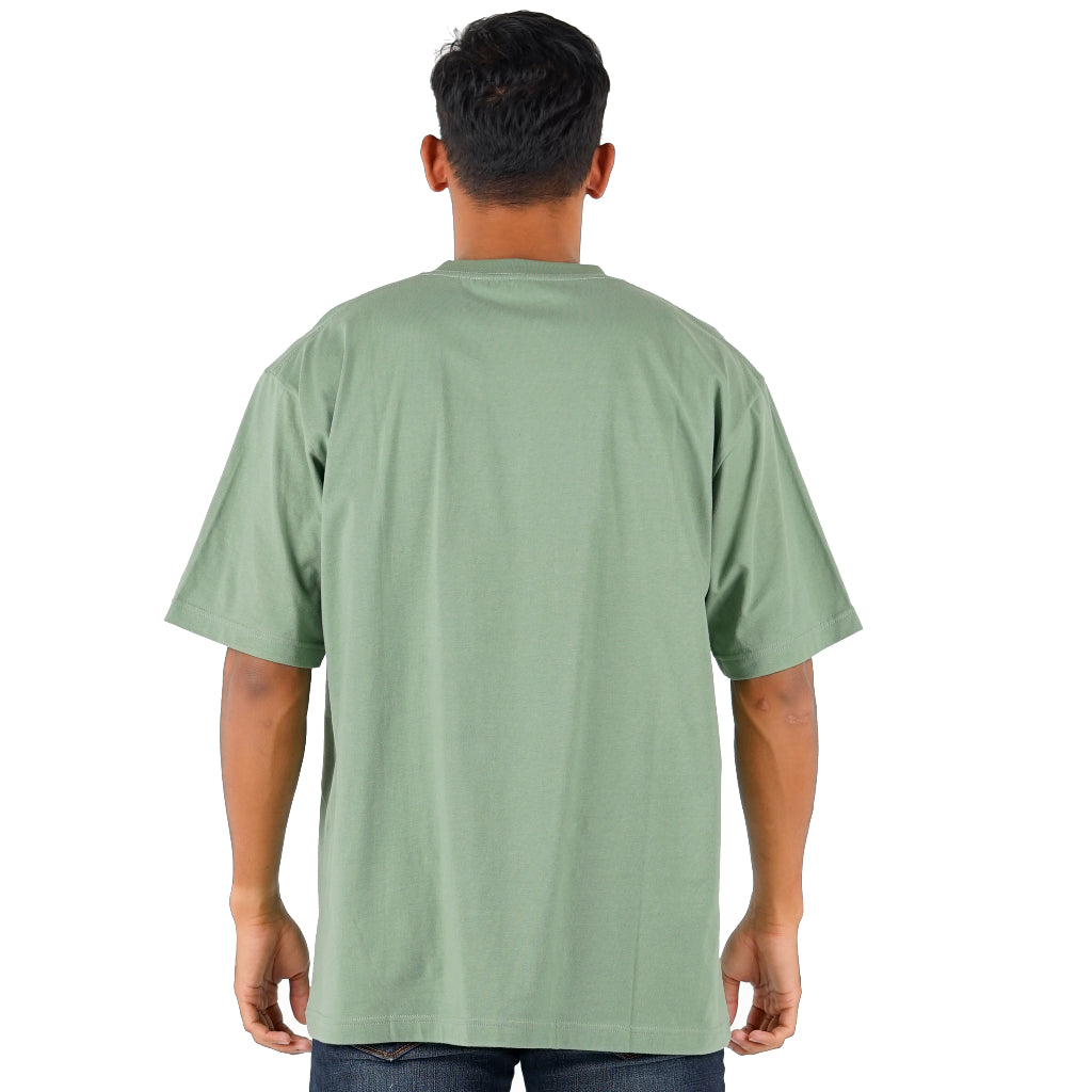 Benhill T-Shirt Pria Oversized Fit Cotton 20s Combed Pendek Sage A416-29768