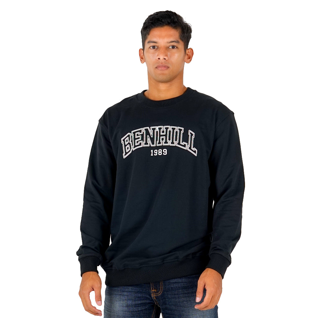 Benhill Sweatshirt Crewneck 3 Warna (Tosca,Black,Olive)