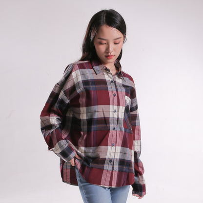Benhill Oversized Flannel Kotak Merah A260-114