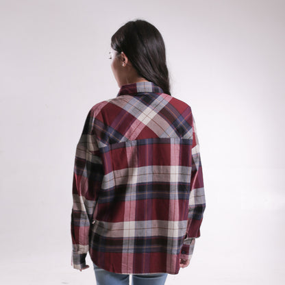 Benhill Oversized Flannel Kotak Merah A260-114