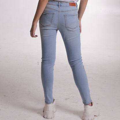 Benhill  Celana Panjang Wanita Jeans Stretch Skinny Light Blue A133-A134
