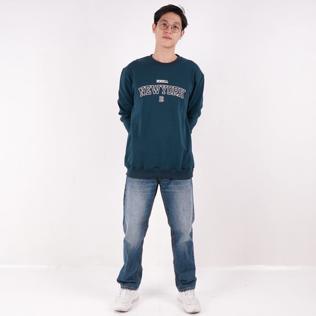 Benhill Sweatshirt Crewneck Unisex Turqoise A442-39350