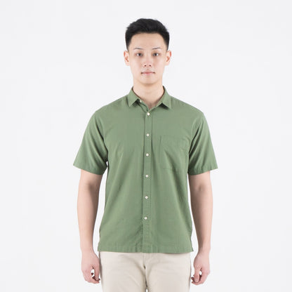 Benhill Kemeja Pria Polos Linen Pendek 5 Warna 27059-50329-51465