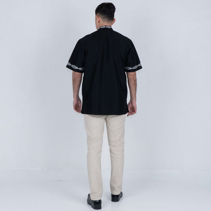 Benhill Taqwa Koko Bordir Pria Pendek Black 2423-86-87-322