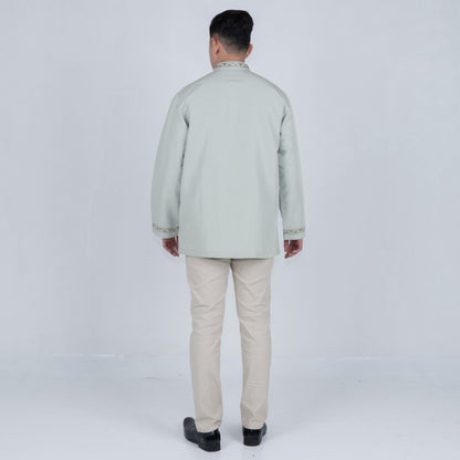 Benhill Taqwa Koko Bordir Pria Panjang Light Grey 2417-2531-32-327