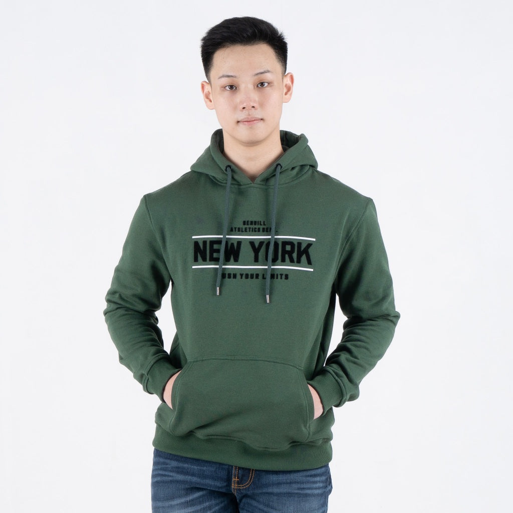 Benhill Sweat Hoodie Unisex Hijau Botol A457-39H50