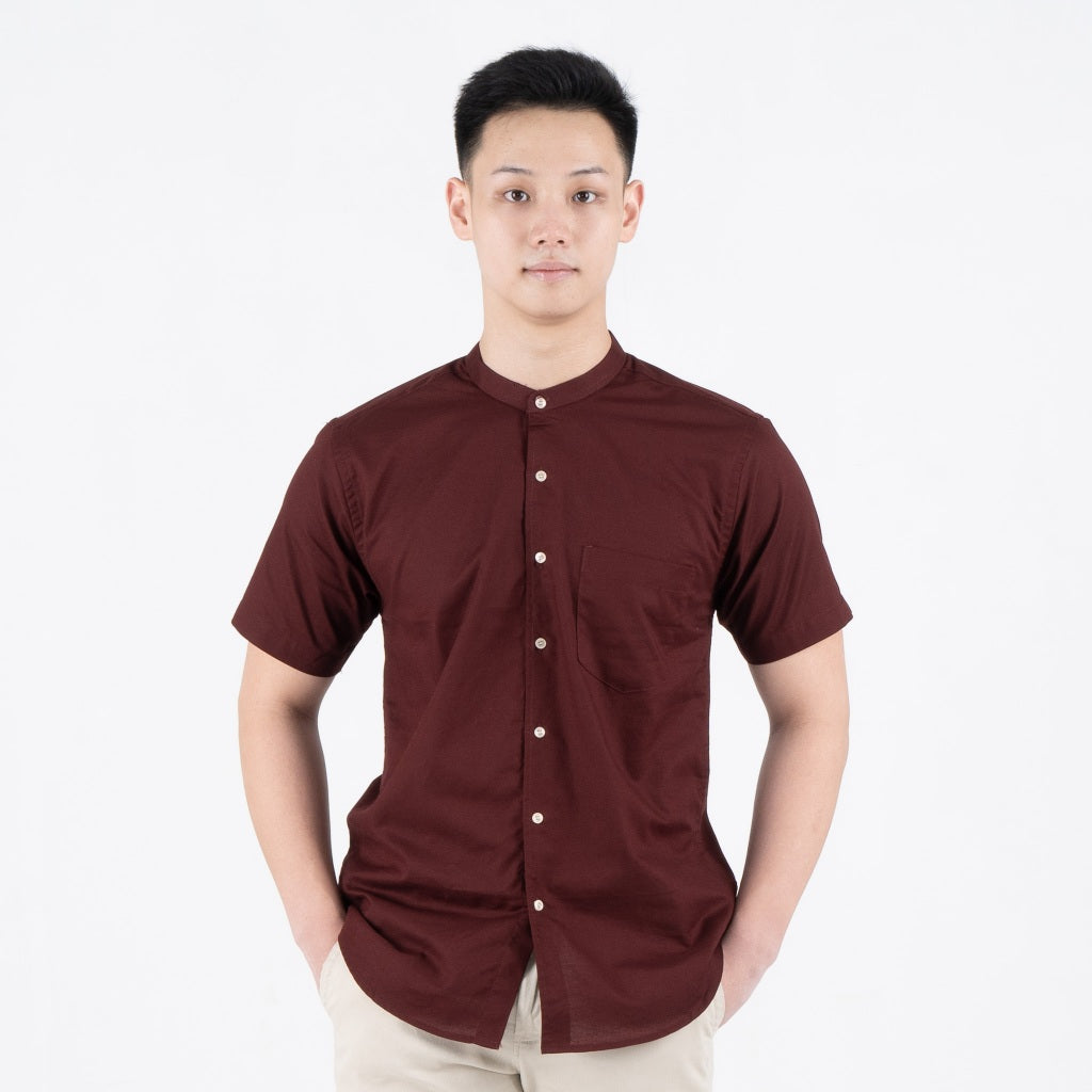 Benhill Kemeja Pria Basic Polos Shanghai Pendek Oxford New Colors