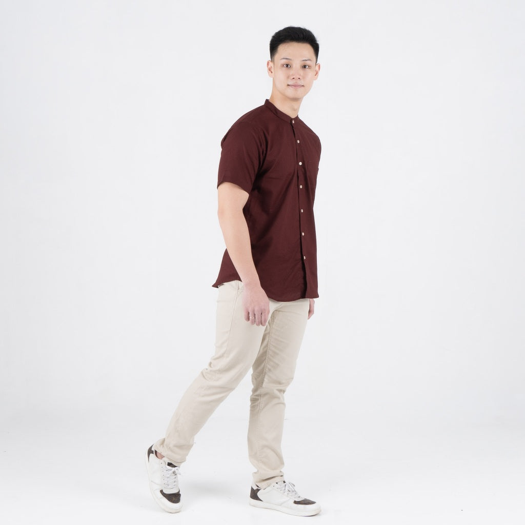 Benhill Kemeja Pria Basic Polos Shanghai Pendek Oxford New Colors