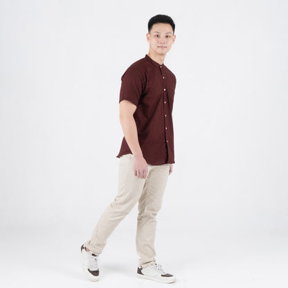 Benhill Kemeja Pria Basic Polos Shanghai Pendek Oxford New Colors