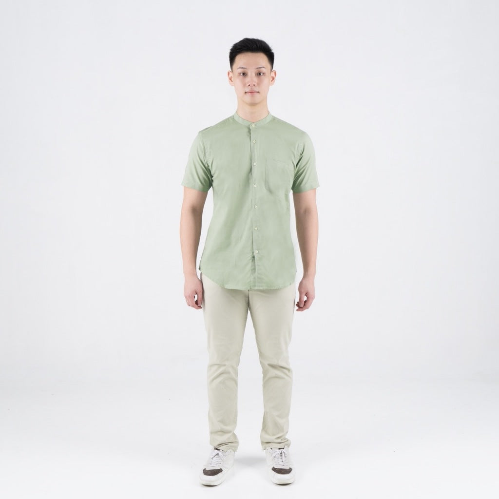 Benhill Kemeja Pria Basic Polos Shanghai Pendek Oxford New Colors