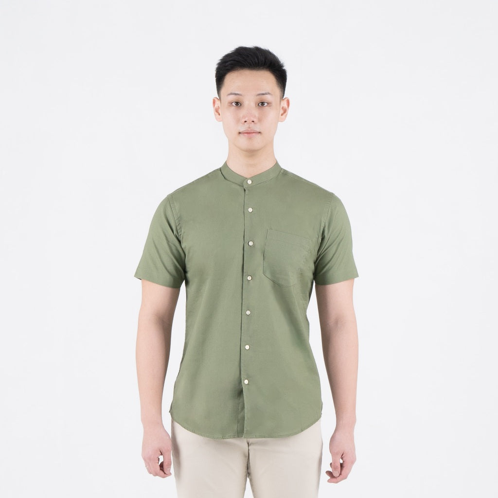 Benhill Kemeja Pria Basic Polos Shanghai Pendek Oxford New Colors