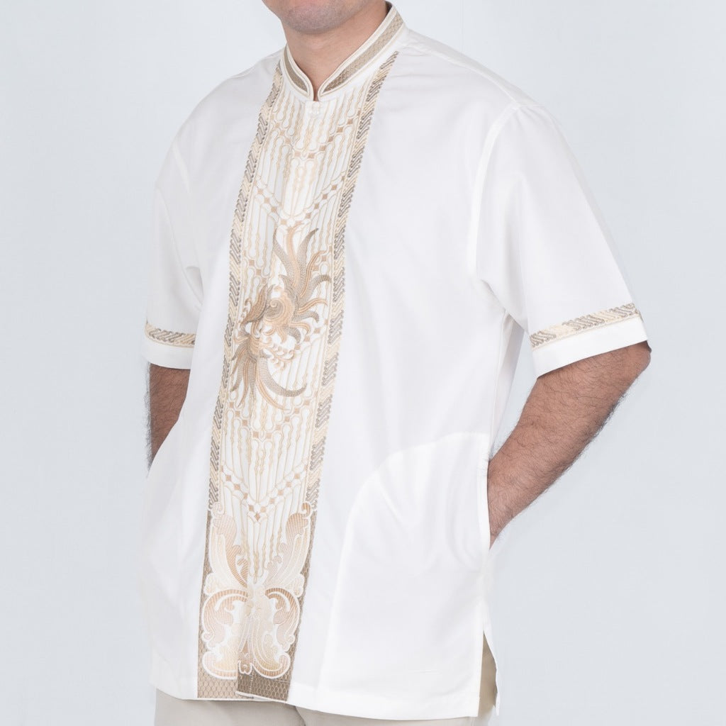 Benhill Taqwa Koko Bordir Pria Pendek Off White 2497-98-99-321