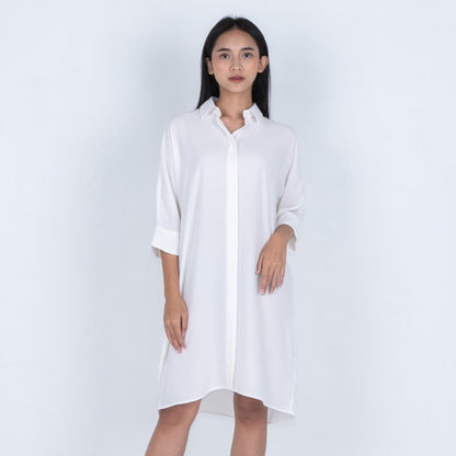 Benhill Tunik Kaftan Wanita Polos Bronze,Off White,Black,Terracotta