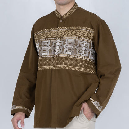 Benhill Taqwa Koko Bordir Pria Panjang Bronze 2539-40-41-325