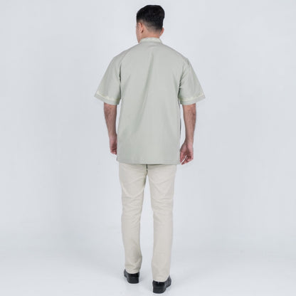 Benhill Taqwa Koko Bordir Pria Pendek Light Green 2427-2522-23-327