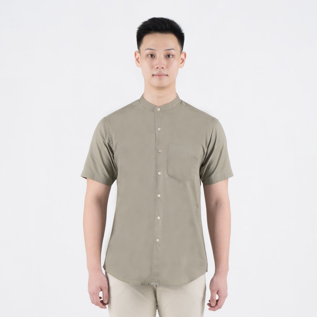 Benhill Kemeja Pria Basic Polos Shanghai Pendek Oxford New Colors