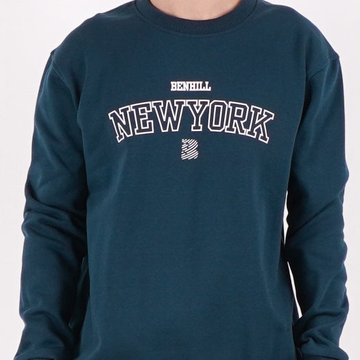 Benhill Sweatshirt Crewneck Unisex Turqoise A442-39350
