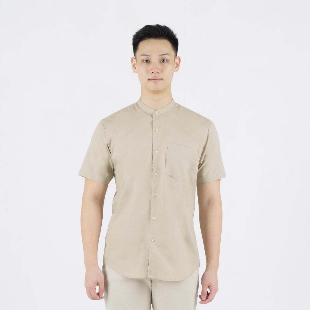 Benhill Kemeja Pria Basic Polos Shanghai Pendek Oxford New Colors