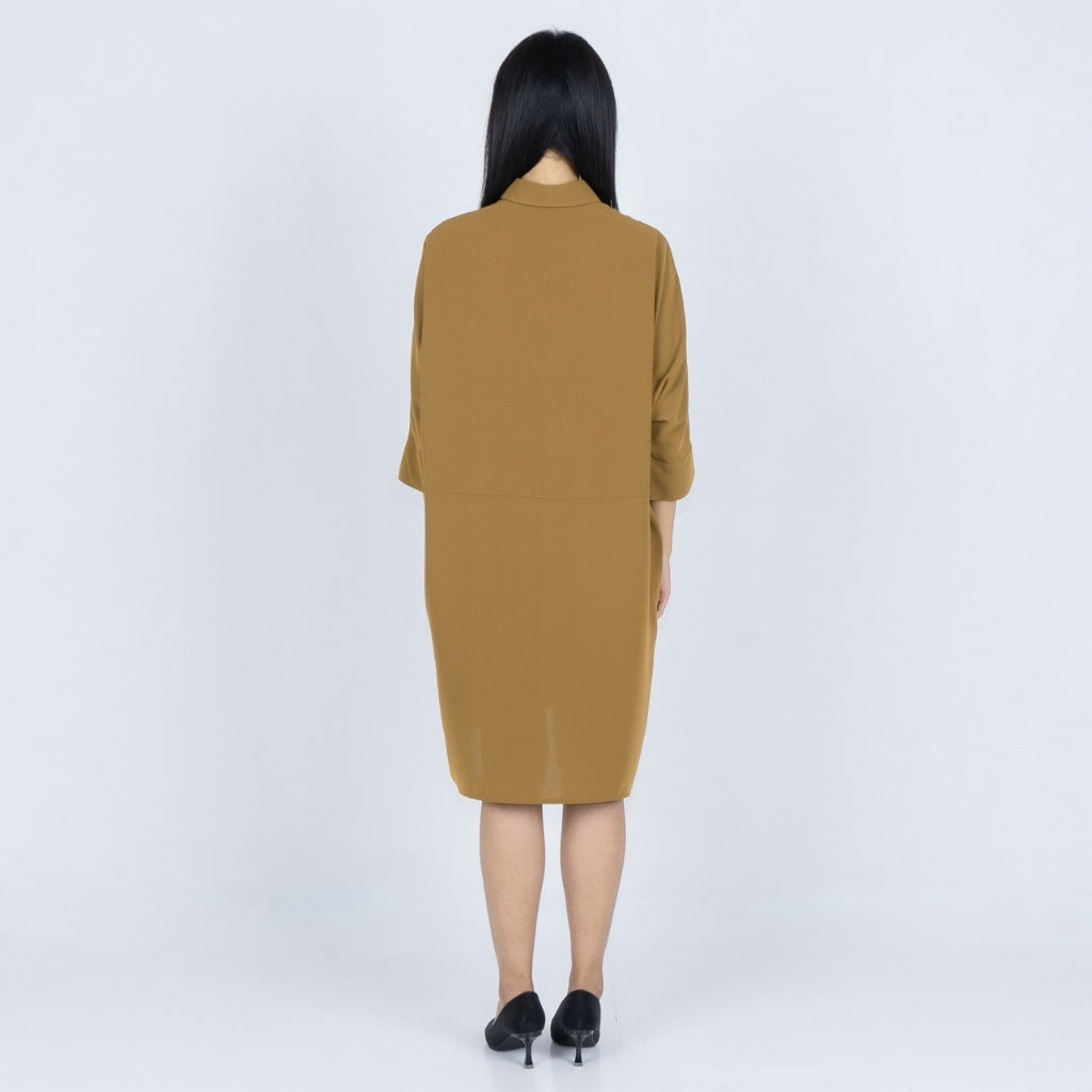 Benhill Tunik Kaftan Wanita Polos Bronze,Off White,Black,Terracotta