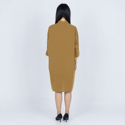 Benhill Tunik Kaftan Wanita Polos Bronze,Off White,Black,Terracotta