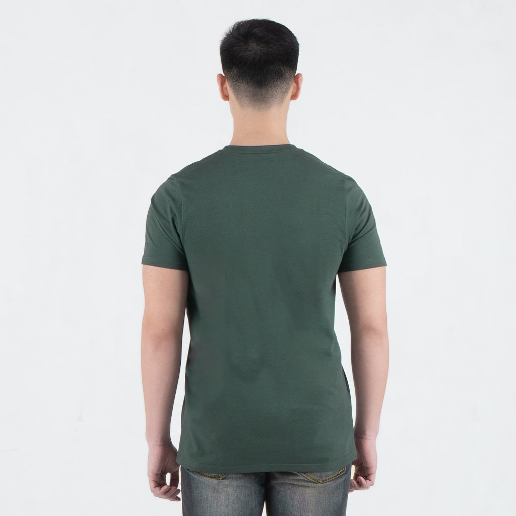 Benhill T-shirt Pria Grafis Katun 30s Combed Pendek Hijau Army A708-39H68