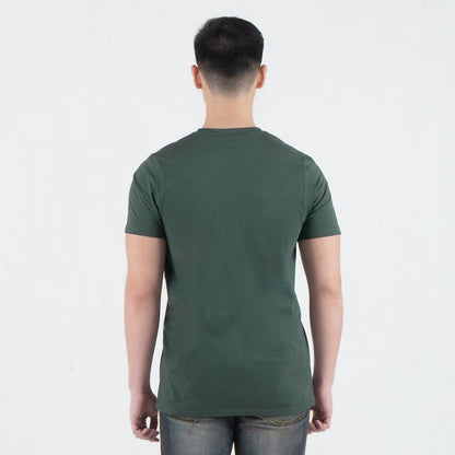 Benhill T-shirt Pria Grafis Katun 30s Combed Pendek Hijau Army A708-39H68